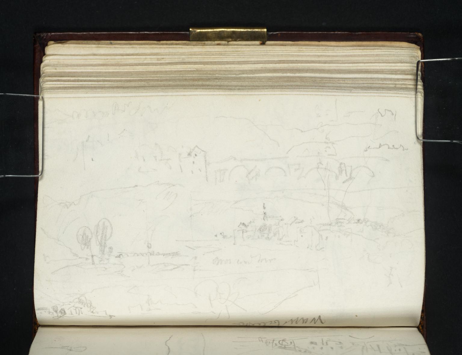 Valley, Bridge and Village; Sketches of a Village and Bridge