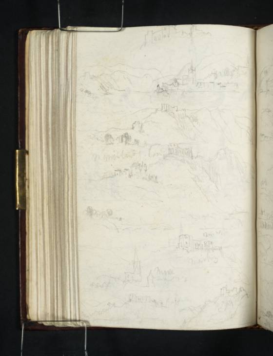 Joseph Mallord William Turner, ‘Eight Sketches of the Marienburg from Merl with Separate Sketches of the Ruins and Village of Merl’ 1824