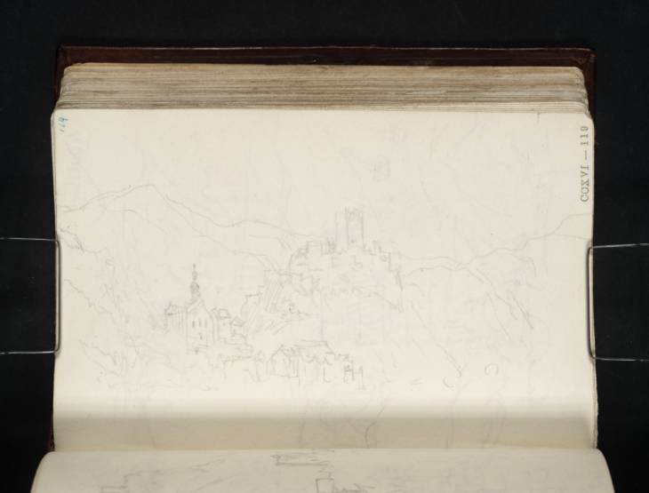 Joseph Mallord William Turner, ‘Beilstein and Burg Metternich, Looking Upstream from Ellenz’ 1824