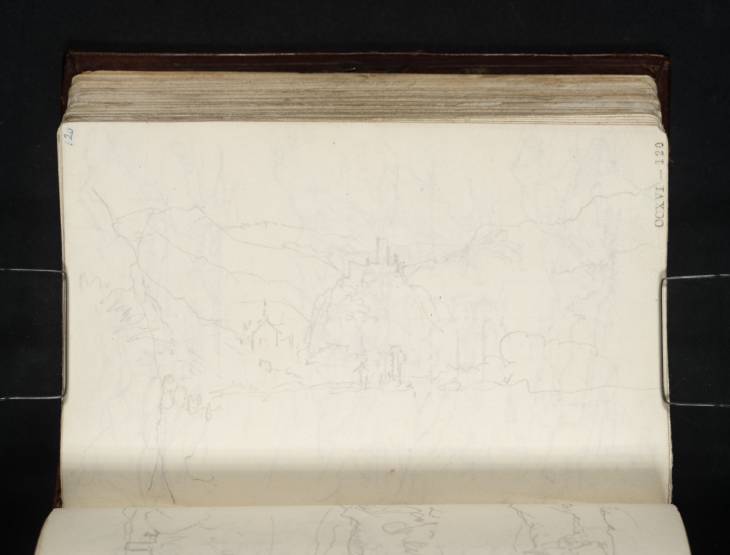 Joseph Mallord William Turner, ‘Beilstein and Burg Metternich, Looking Upstream’ 1824