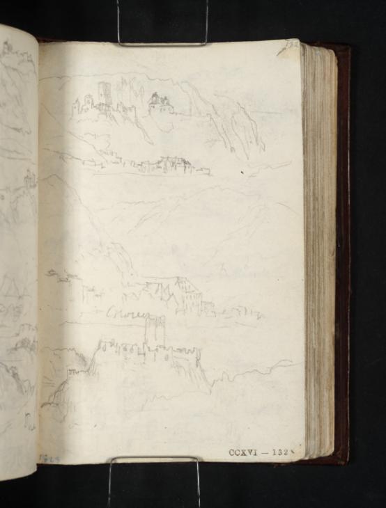 Joseph Mallord William Turner, ‘Kobern; The River Front at Kobern; The Niederberg at Kobern’ 1824