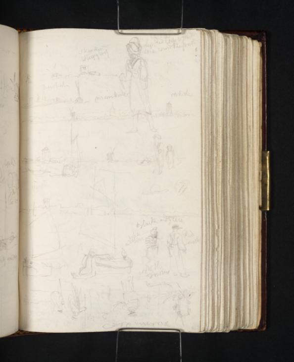 Joseph Mallord William Turner, ‘Figure Studies and Coastline at Ostend and Mariakerke’ 1824