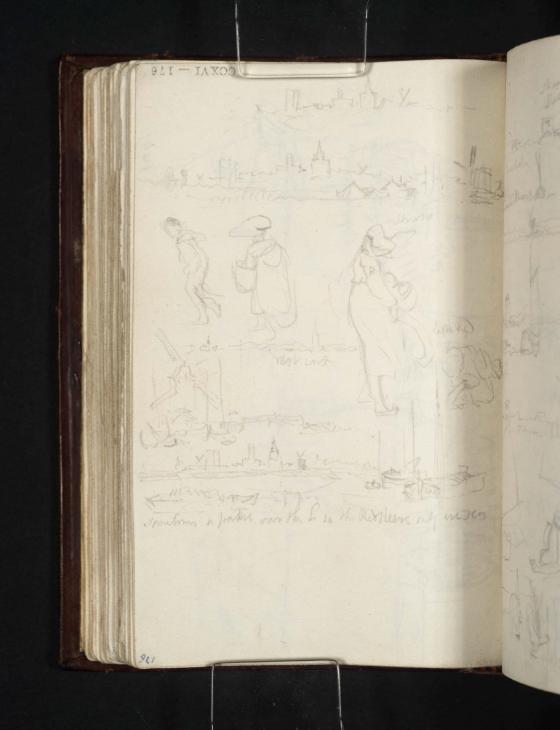 Joseph Mallord William Turner, ‘Figures; Distant Views of Calais’ 1824