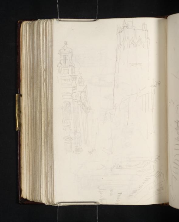 Joseph Mallord William Turner, ‘The Belfry and Saint-Eloi Church, Dunkirk’ 1824