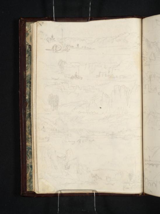Joseph Mallord William Turner, ‘Five Sketches of Rocks along the Meuse, near Namur’ 1824