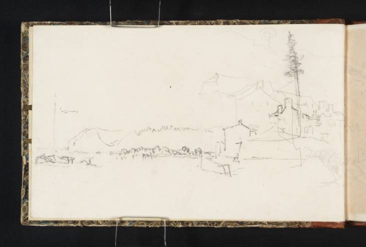 Joseph Mallord William Turner, ‘View down the Meuse towards Chokier; View down the Meuse to the Abbey at Flône’ 1824
