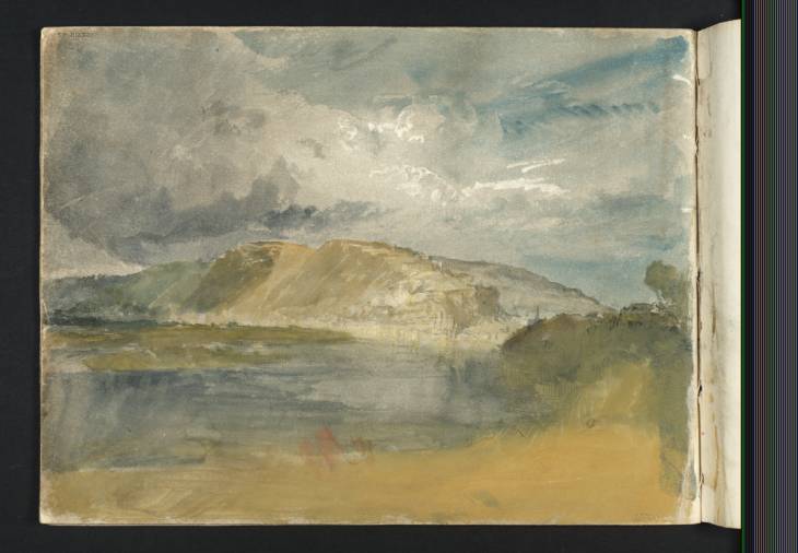 Joseph Mallord William Turner, ‘View down the Rhine to Coblenz and Ehrenbreitstein, from the East Bank’ 1824