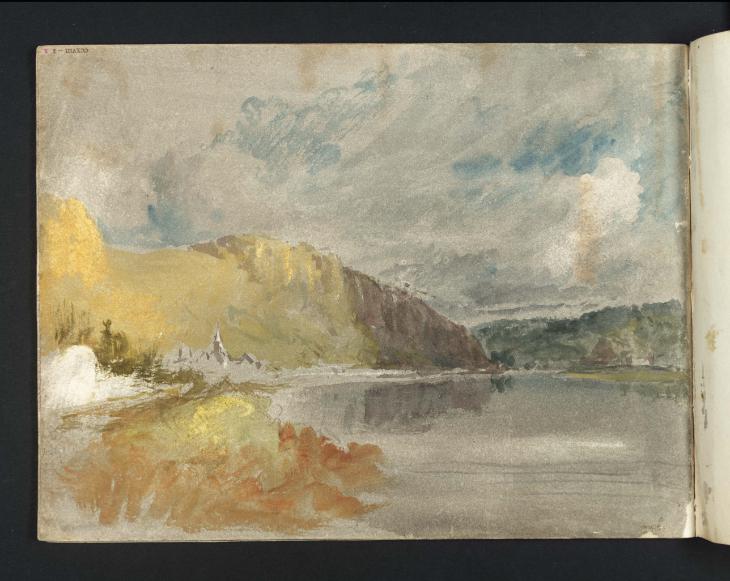 Joseph Mallord William Turner, ‘View up the Rhine towards Schloss Stolzenfels’ 1824