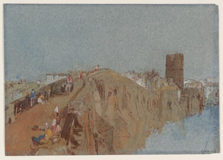 Joseph Mallord William Turner, ‘Pont Pirmil, Nantes’ c.1826-8