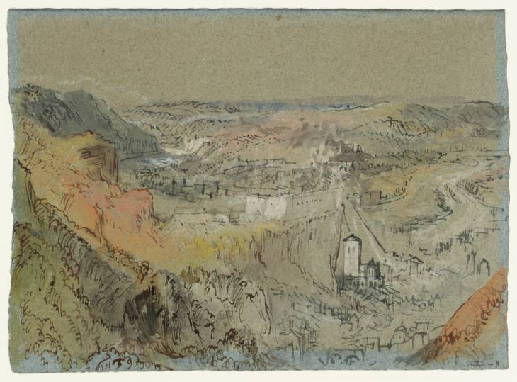 Joseph Mallord William Turner, ‘Huy from the South-East: Bird's-Eye View’ c.1839
