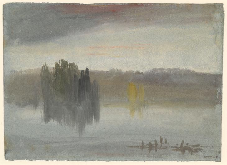 Joseph Mallord William Turner, ‘The Lake in Petworth Park at Twilight’ 1827