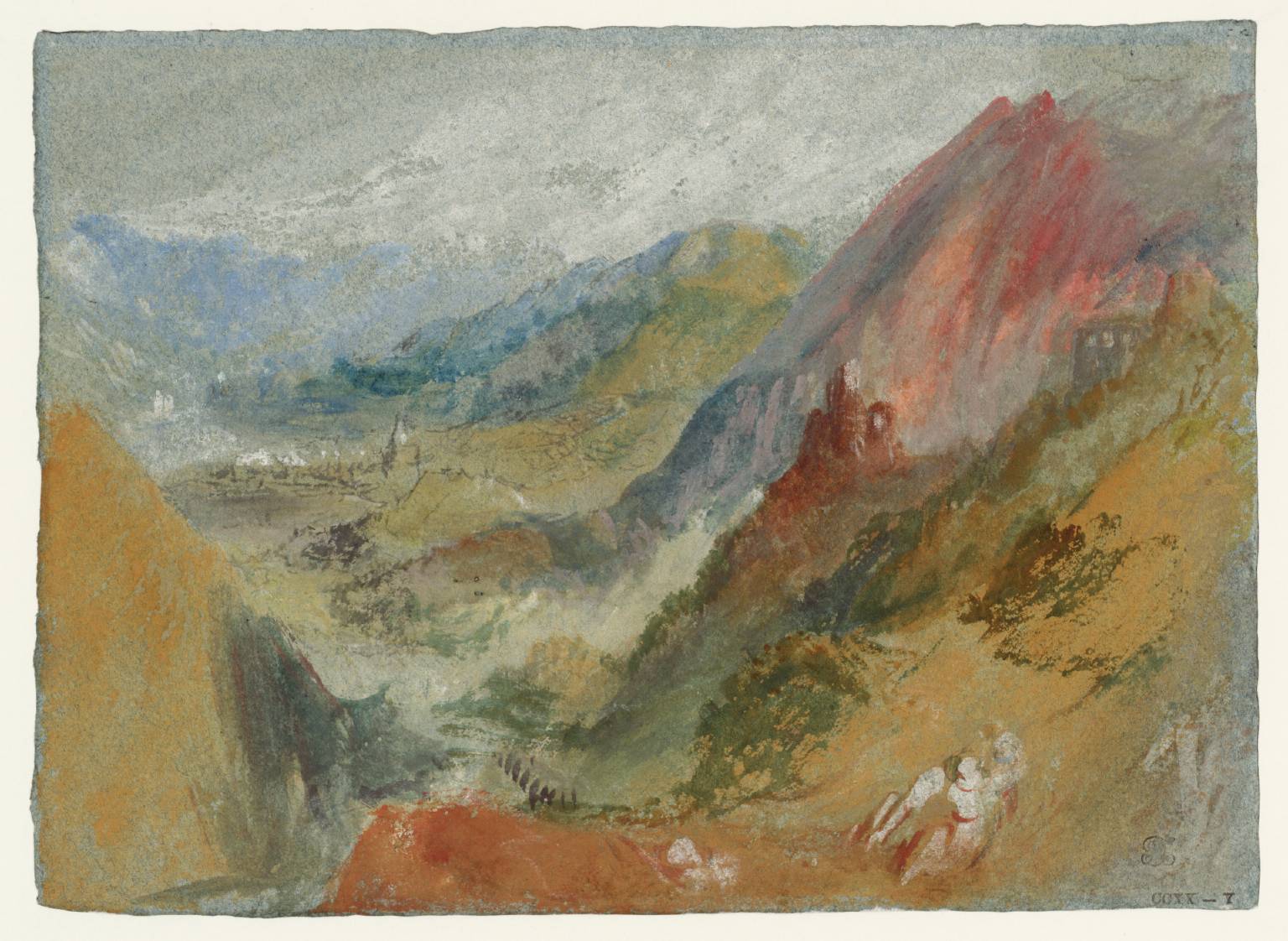 A View down a Mountainous Valley