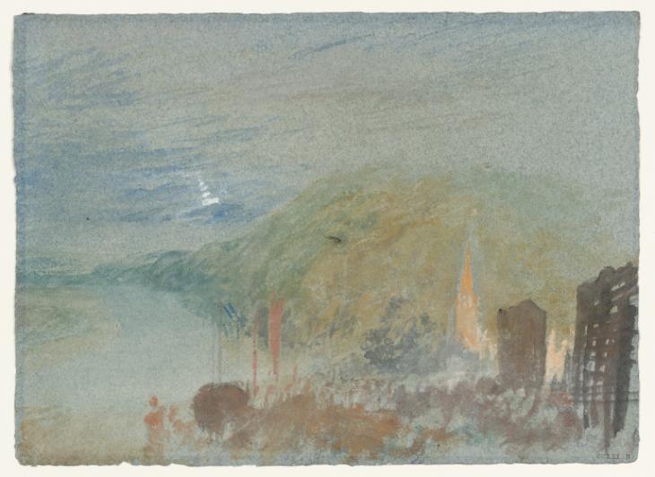 Joseph Mallord William Turner, ‘Caudebec-en-Caux from the East, Normandy’ c.1832