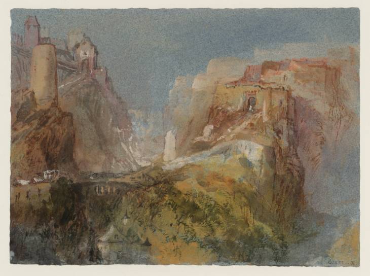 Joseph Mallord William Turner, ‘The Rham and the Bock, Luxembourg’ c.1839