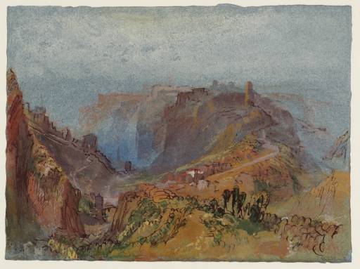 Joseph Mallord William Turner, ‘The Rham Plateau and the Bock, Luxembourg, from the North-East’ c.1839