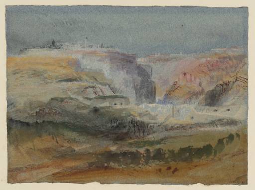 Joseph Mallord William Turner, ‘Luxembourg from the Bourbon Plateau’ c.1839