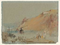 River Scene, with Steamboat