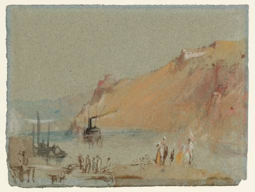 Joseph Mallord William Turner, ‘River Scene, with Steamboat’ c.1824