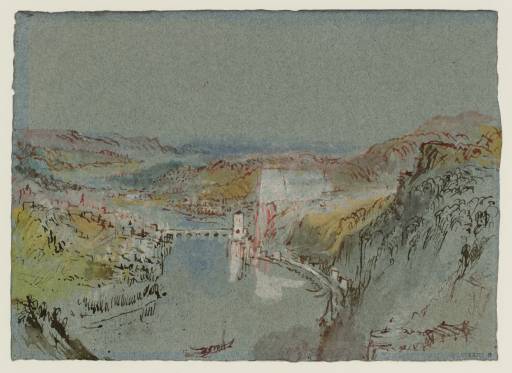 Joseph Mallord William Turner, ‘Huy from the West: Bird's-Eye View’ c.1839