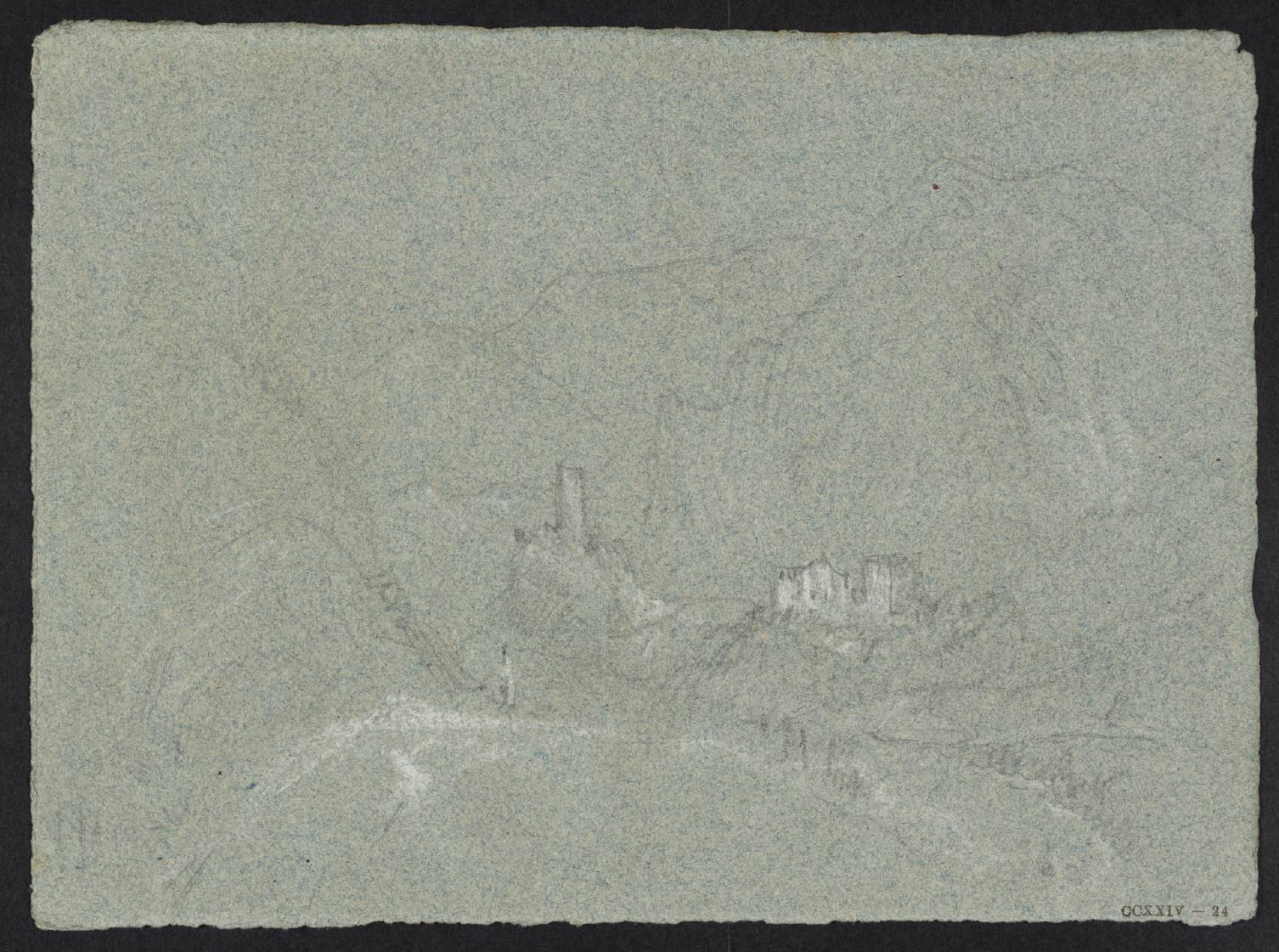 Mountains, with Ruined Castle