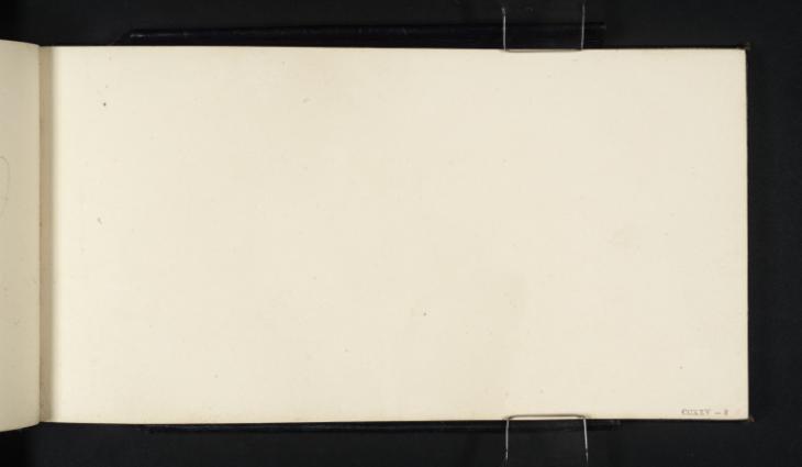 Joseph Mallord William Turner, ‘Blank’ c.1827 (Blank right-hand page of sketchbook)