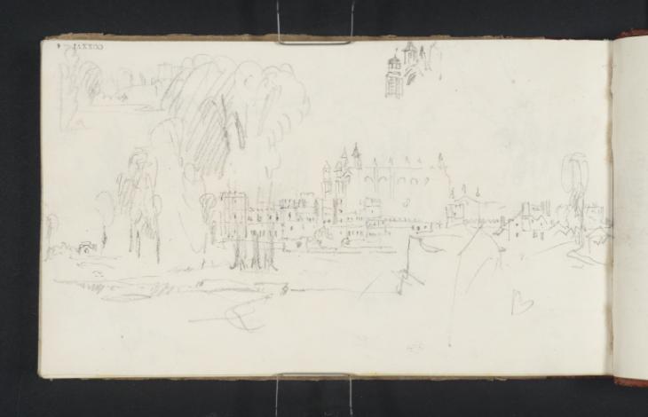 Joseph Mallord William Turner, ‘Eton College from the Bridge on the Slough Road’ c.1827