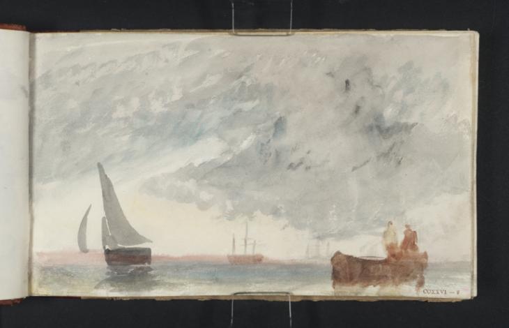 Joseph Mallord William Turner, ‘A Sailing Boat and other Vessels, Perhaps in the Solent’ ?1827