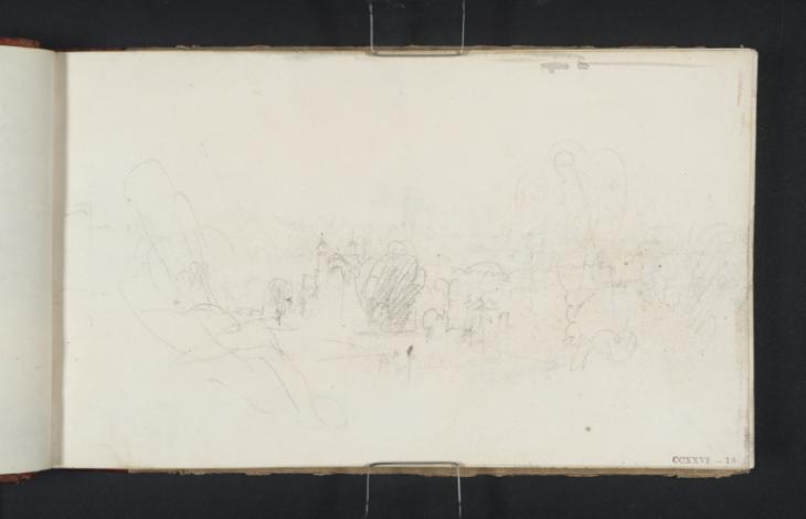 Joseph Mallord William Turner, ‘Eton College from the River Thames’ c.1827