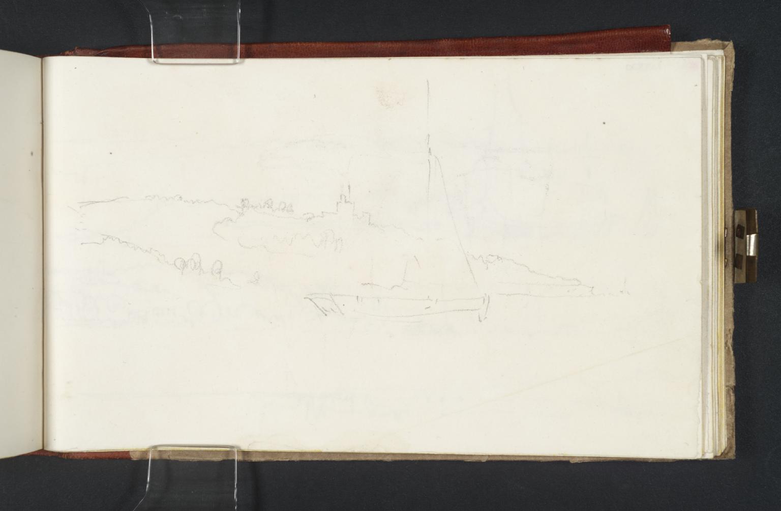 Sailing Boat off Coast