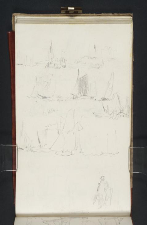 Joseph Mallord William Turner, ‘Yachts under Sail and a Steamer; Figures’ 1827