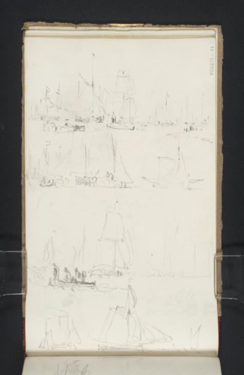 Joseph Mallord William Turner, ‘Yachts under Sail, with Figures in Rowing Boats’ 1827