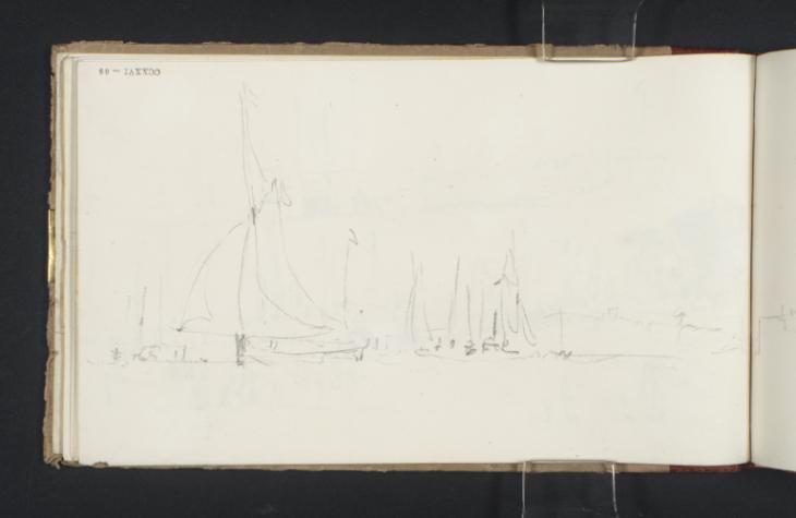Joseph Mallord William Turner, ‘Yachts under Sail, with East Cowes Castle Beyond’ 1827