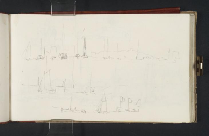 Joseph Mallord William Turner, ‘Yachts off Cowes, with East Cowes Castle Beyond’ 1827
