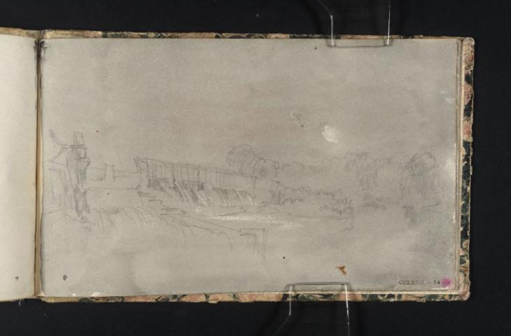 Joseph Mallord William Turner, ‘?Molesey Weir, on the River Thames near Hampton Court’ c.1827