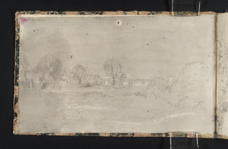 Joseph Mallord William Turner, ‘The River Thames, with ?Hampton Court Bridge among Trees’ c.1827