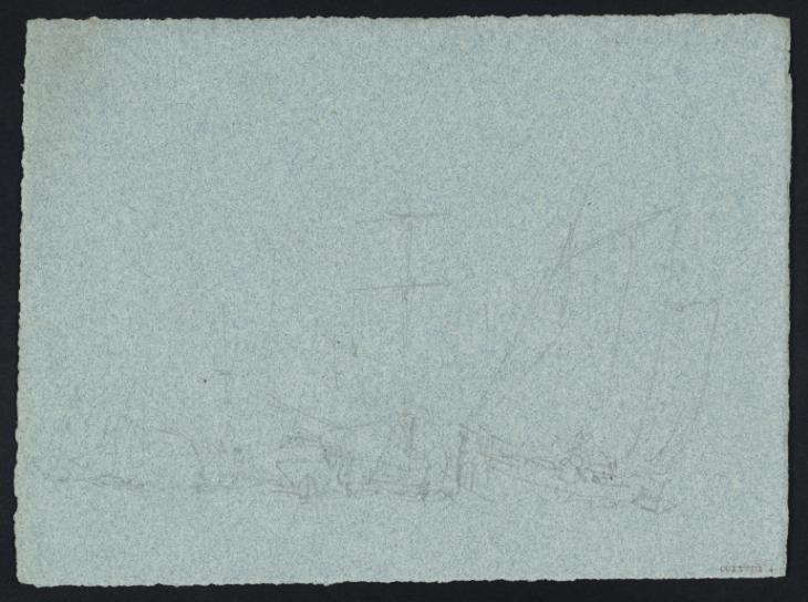Joseph Mallord William Turner, ‘Sailing Boats Passing Moored Shipping’ 1827