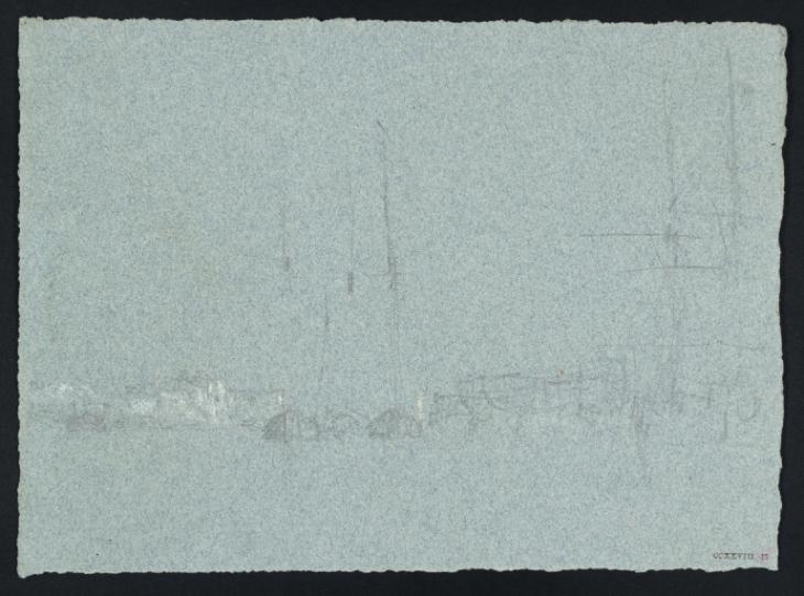 Joseph Mallord William Turner, ‘Shipping Moored ?off Cowes or East Cowes’ 1827