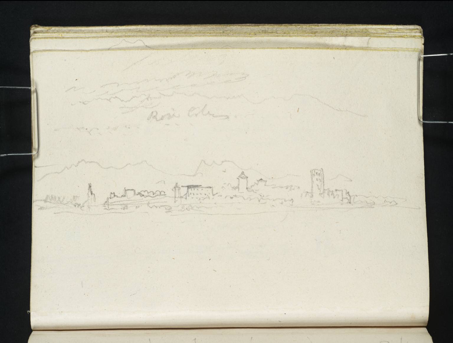 Town, with Distant Mountains
