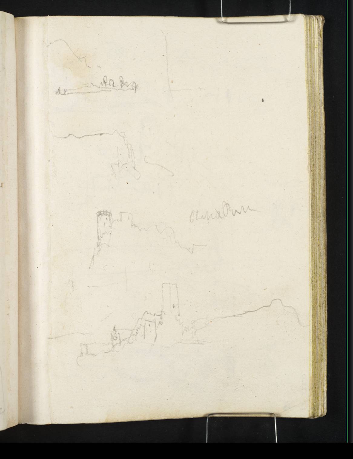 Ruins on Hill. Château ?Perte [Turner]