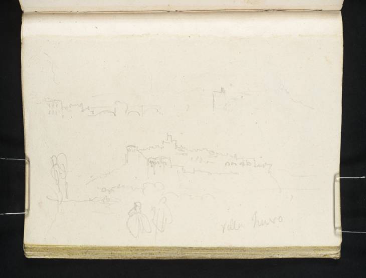 Joseph Mallord William Turner, ‘Views of Villeneuve-lès-Avignon, with the Saint-André Fortress, the Tower of Philippe le Bel, and the Saint-Bénézet Bridge’ 1828