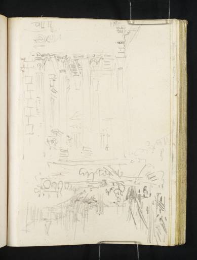 Joseph Mallord William Turner, ‘The Portico of the Maison Carrée, Nimes; View of the Port at Marseille’ 1828