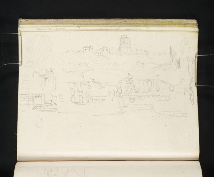 Joseph Mallord William Turner, ‘The Tour Magne, from the Jardins de la Fontaine in Nîmes’ 1828