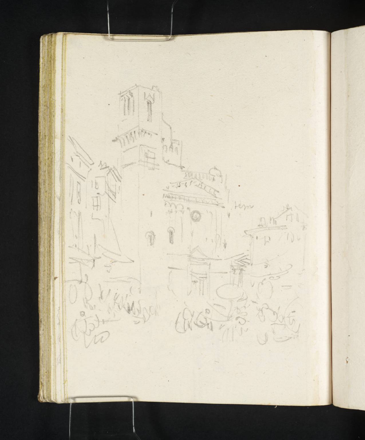 Street Scene, with Tower