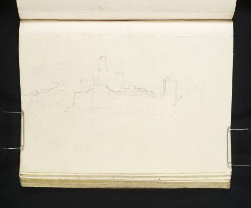 Joseph Mallord William Turner, ‘The Tour du Fanal, Fort Saint-Jean and Tour du Roi René, Marseille’ 1828
