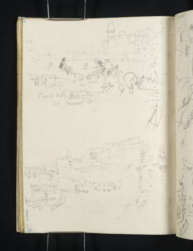 Joseph Mallord William Turner, ‘The Old Port in Marseille: Fort Saint-Jean and the Tour du Fanal; Fort Saint-Nicolas’ 1828