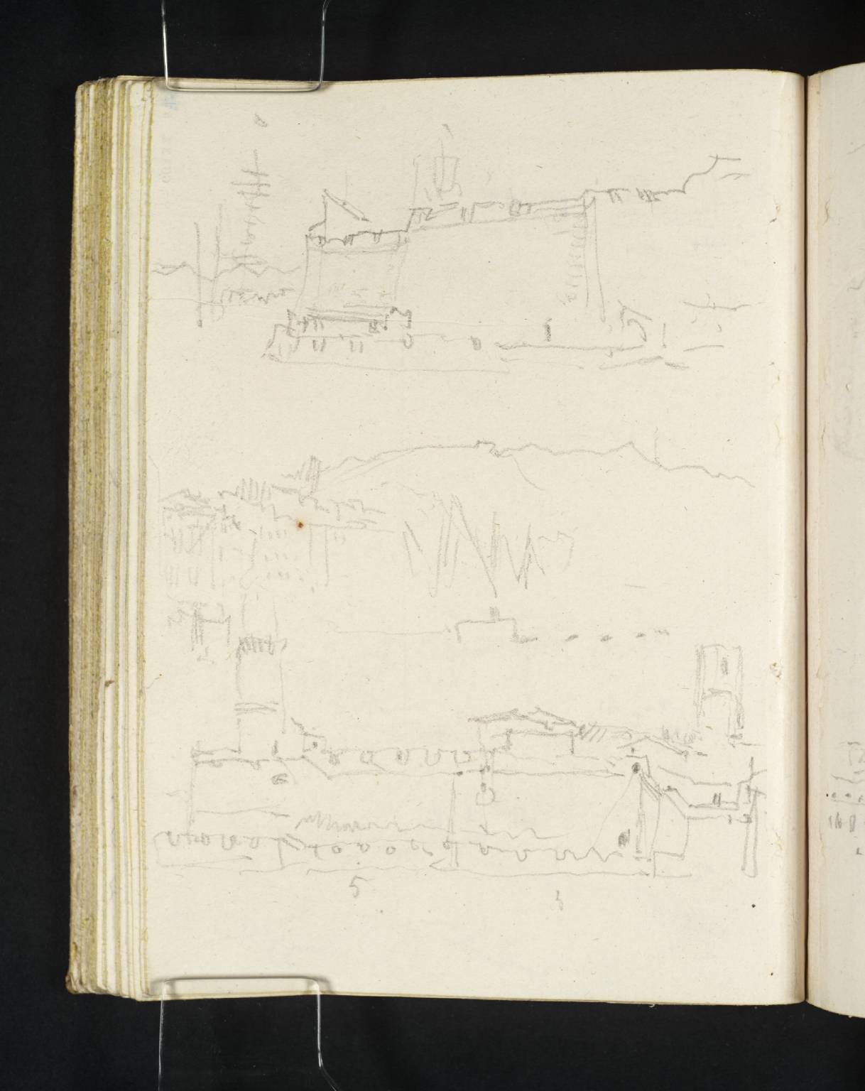 River, with Walls, Tower, Etc.