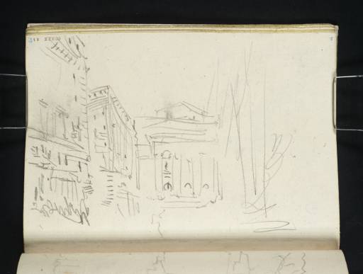 Joseph Mallord William Turner, ‘The Grand Théâtre on the Rue Beauvau, Marseille’ 1828