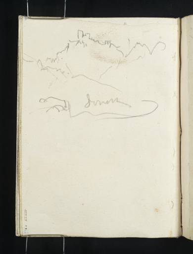 Joseph Mallord William Turner, ‘Castle on a Rocky Summit along the Rhône Valley’ 1828