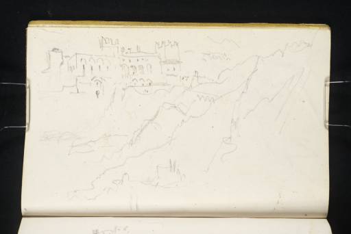 Joseph Mallord William Turner, ‘View of the Coastline South-West from Roquebrune to Monaco; the Prince's Palace of Monaco’ 1828