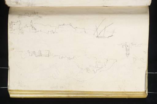 Joseph Mallord William Turner, ‘Savona, from the West, with the Fortezza del Priamar; the Fortresses of San Giacomo and Santo Stefano in Vado, from the North’ 1828